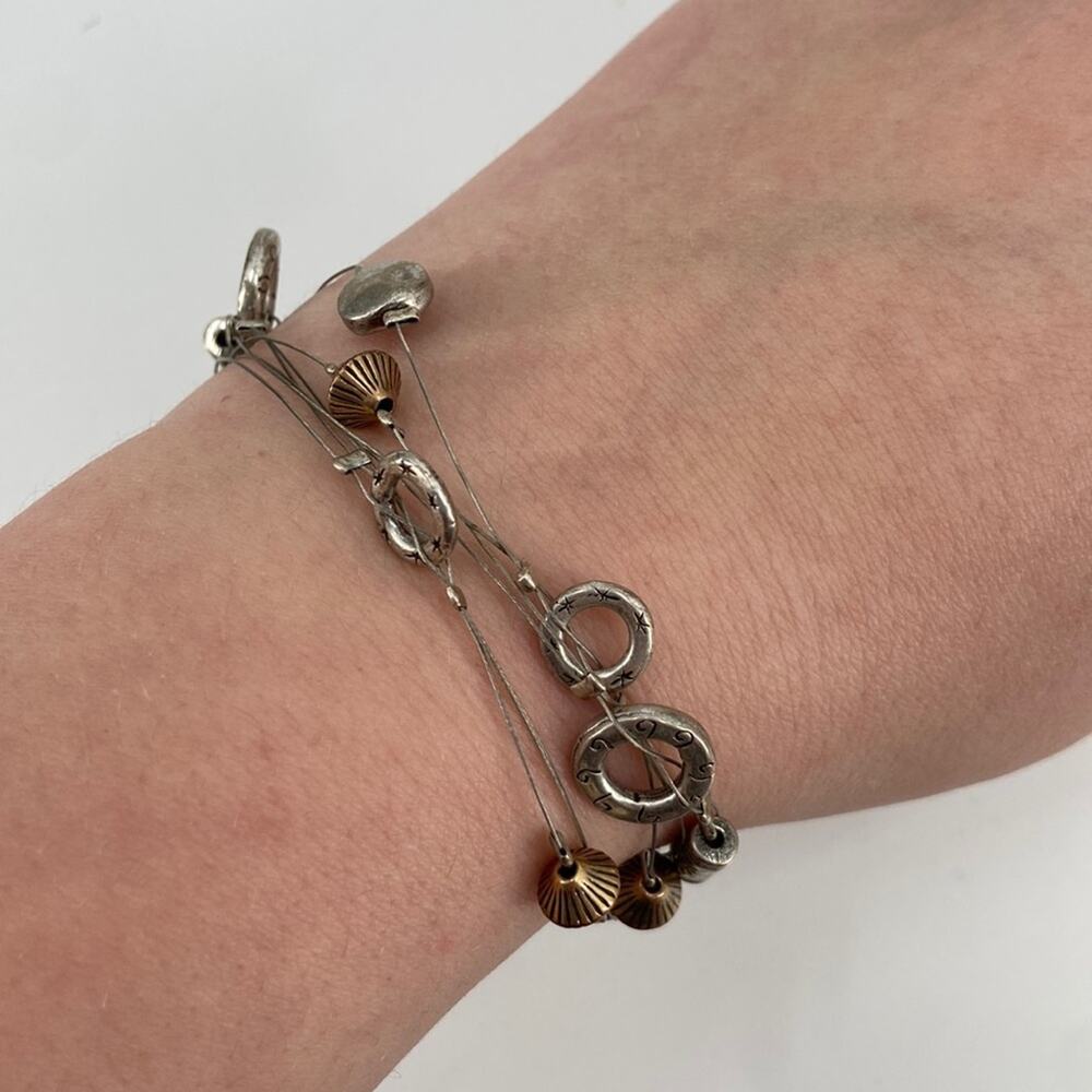 Chicos beaded floating wire bracelet